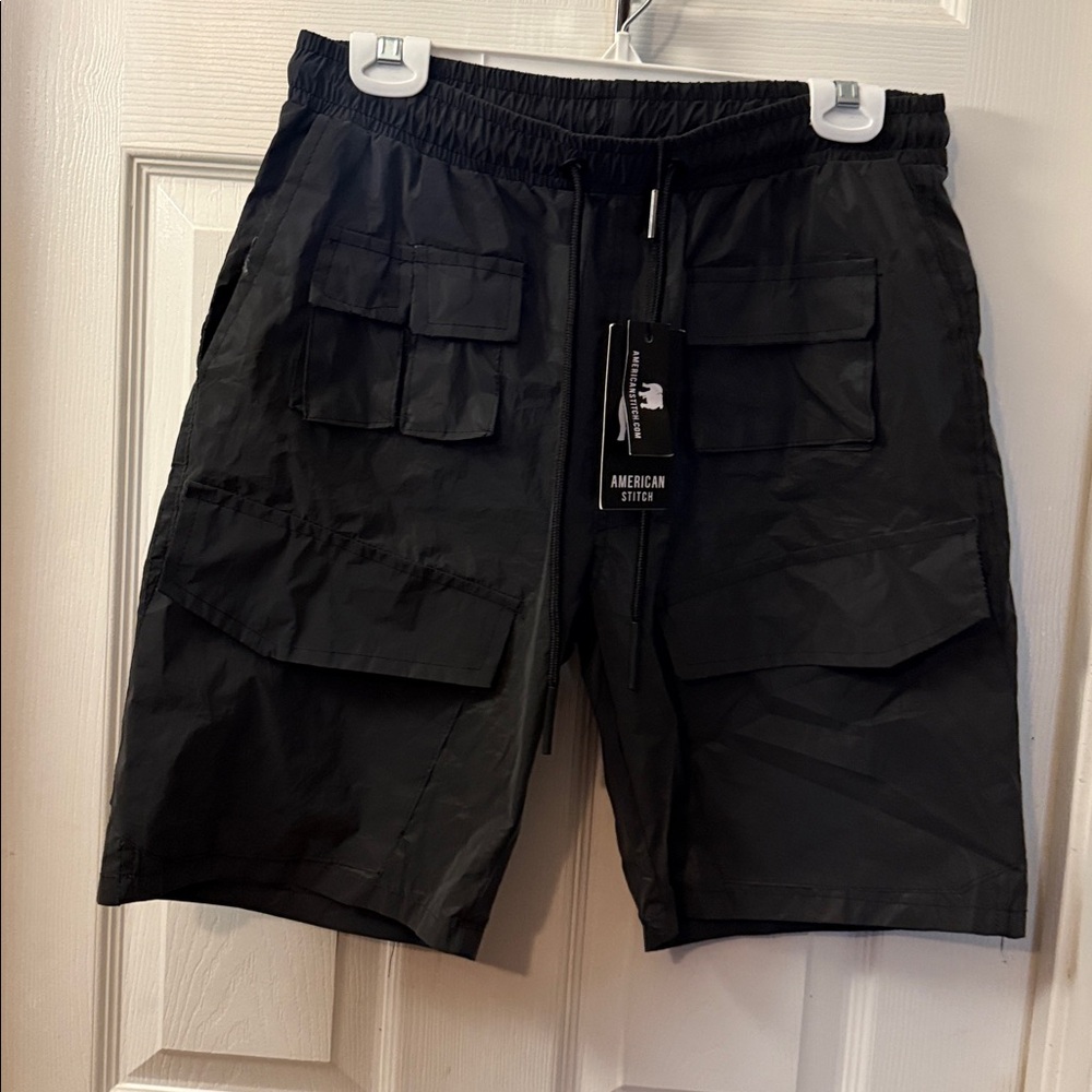 American Stitch Charcoal Utility Shorts